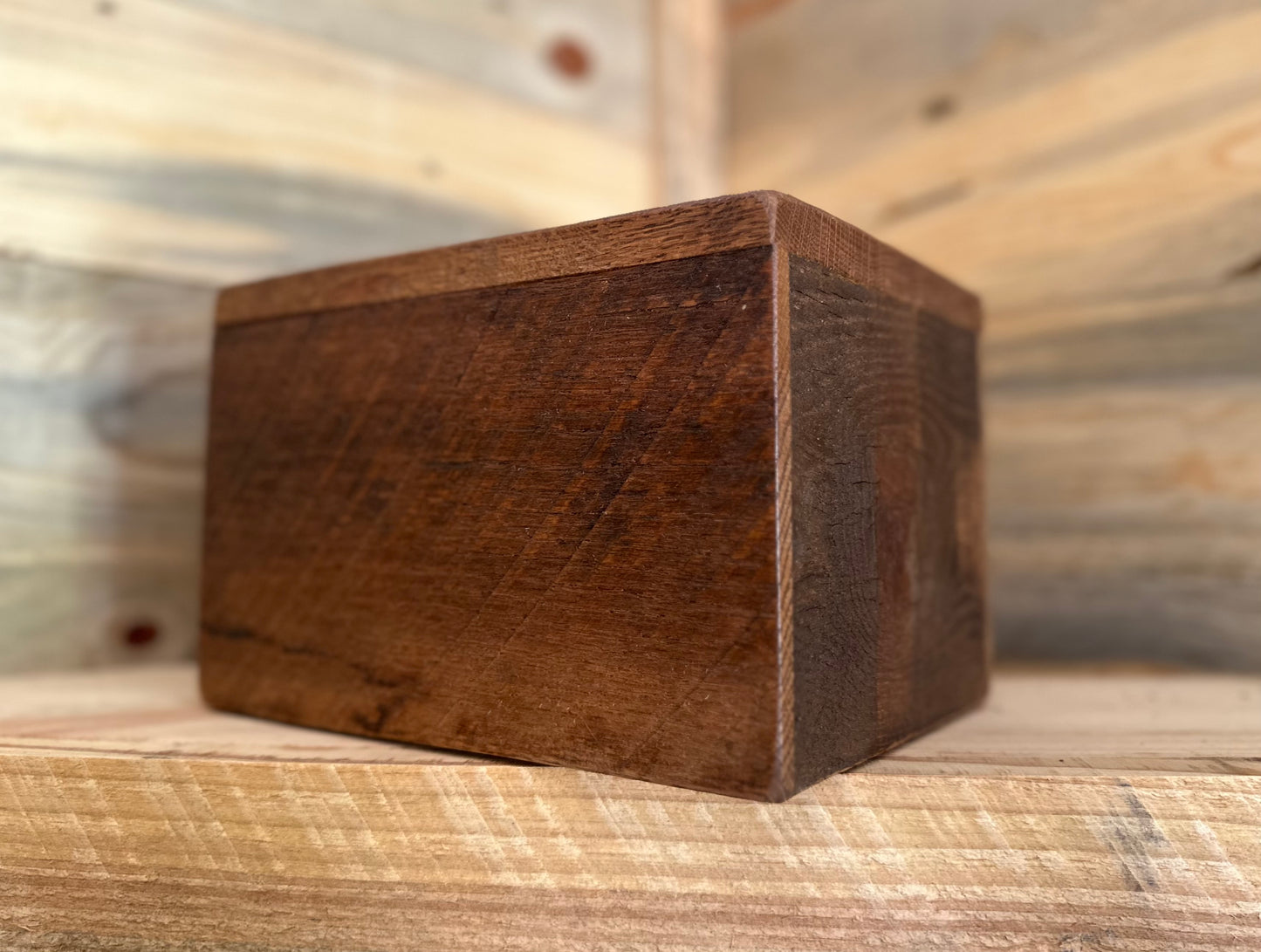 Rustic Oak Urn
