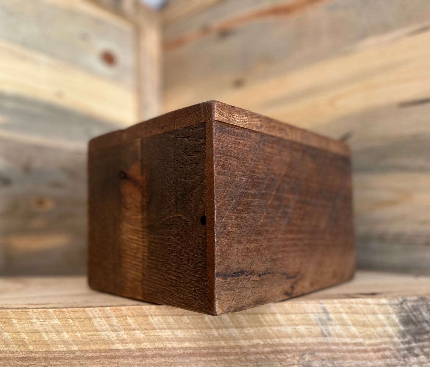 Rustic Oak Urn